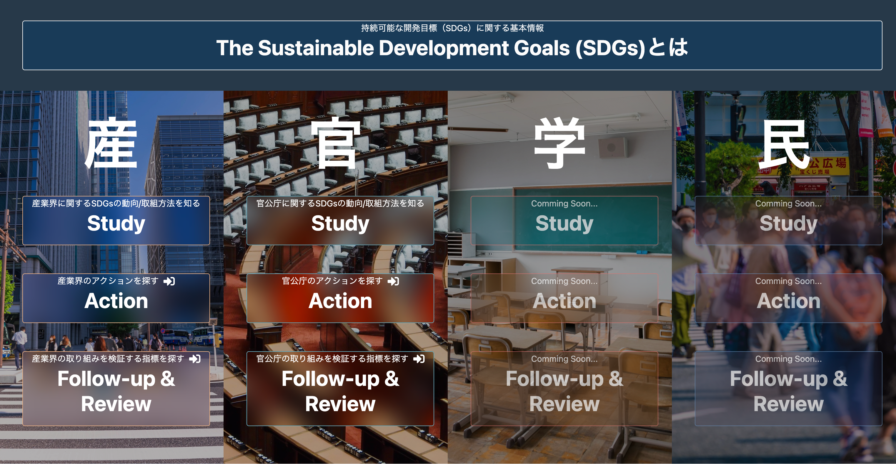 SDGs DBトップページイメージ